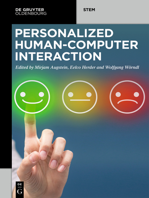 Title details for Personalized Human-Computer Interaction by Mirjam Augstein - Available